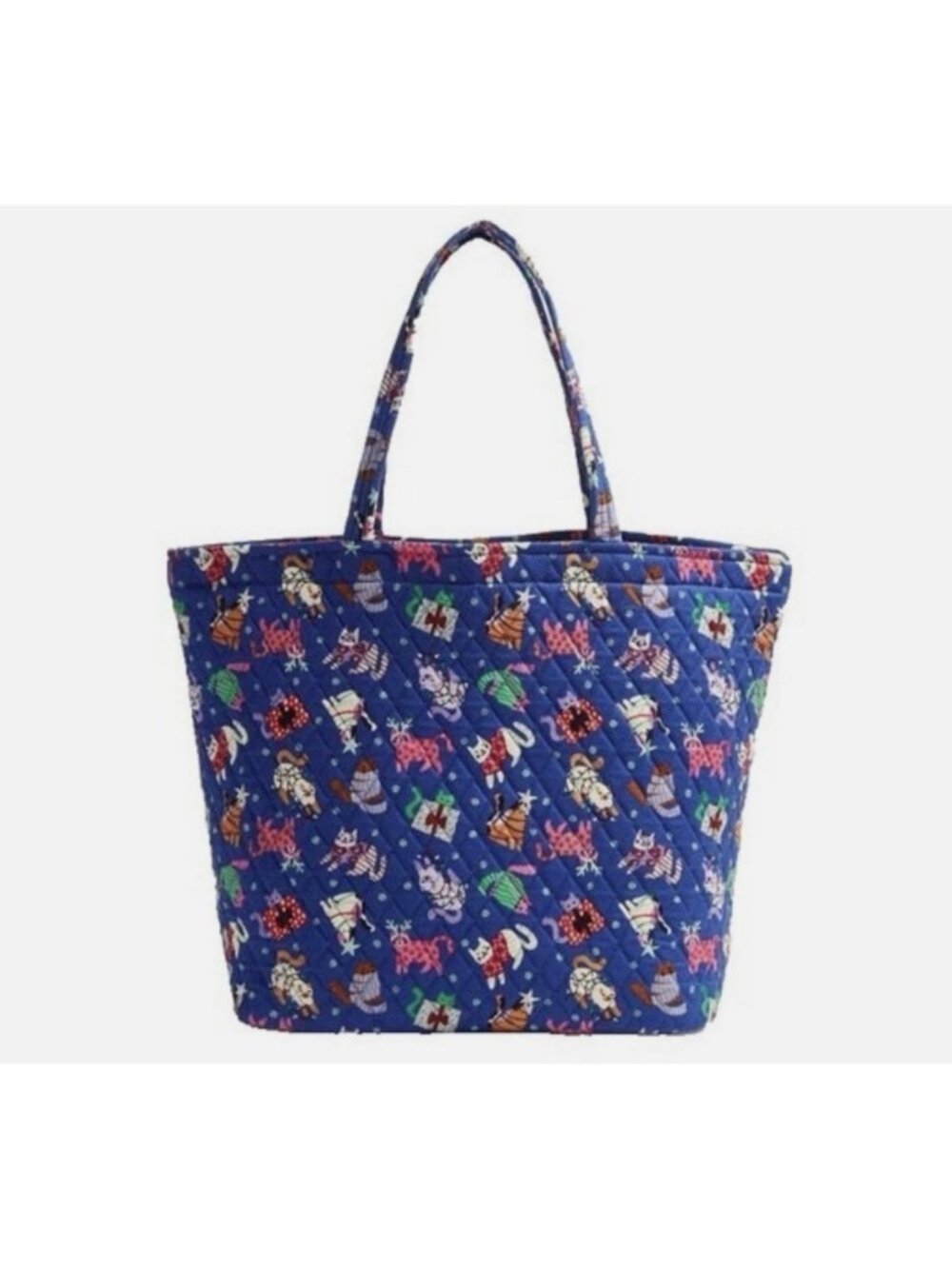 Vera Bradley Catnip Christmas Essential Grand Tote Quilted Tote Bag NWT